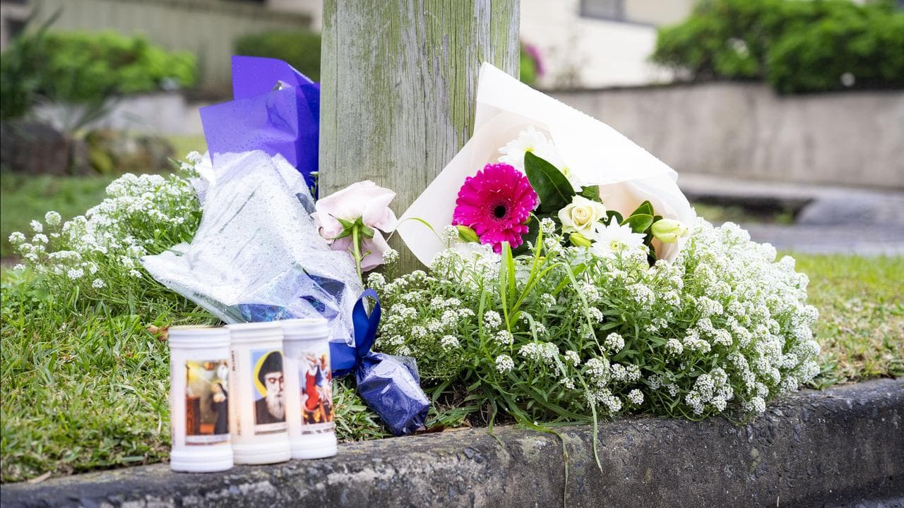Tributes outside the home (file image)