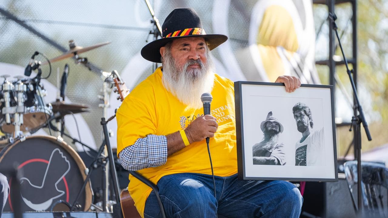Pat Dodson at the Central Land Council's 50th celebration