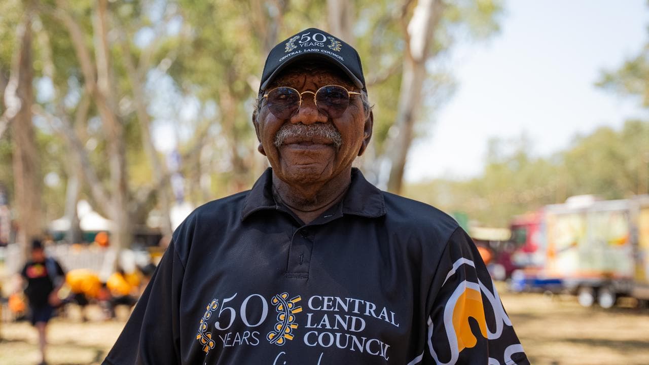 Chairman Warren Williams at the Central Land Council 50th