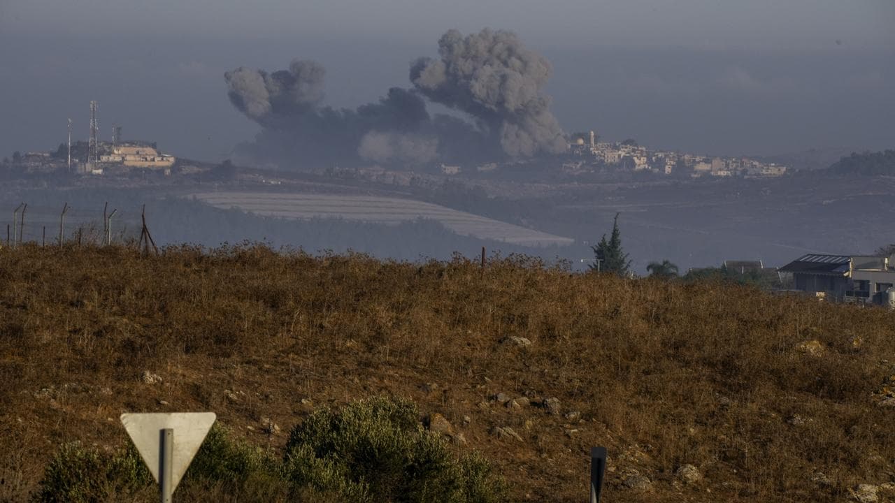 Smoke rises following Israeli bombardment in southern Lebanon
