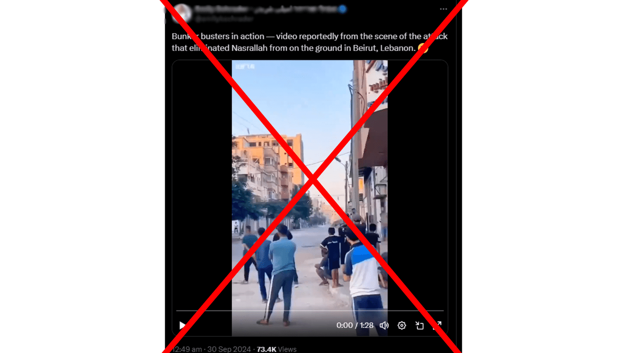 One of the X posts spreading the compilation.