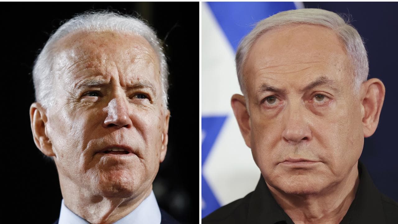 Combination image of Joe Biden and Benjamin Netanyahu