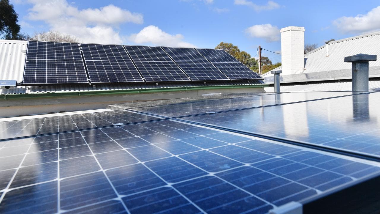 Roofstop solar panels