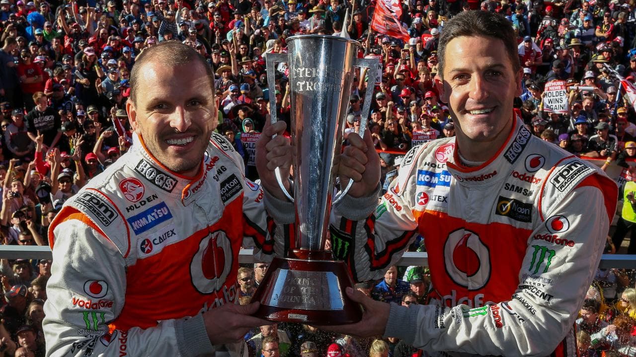 Paul Dumbrellf and Jamie Whincup.