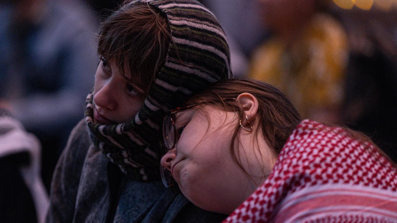 Vigil at Federation Square, Melbourne, for victims of the war in Gaza