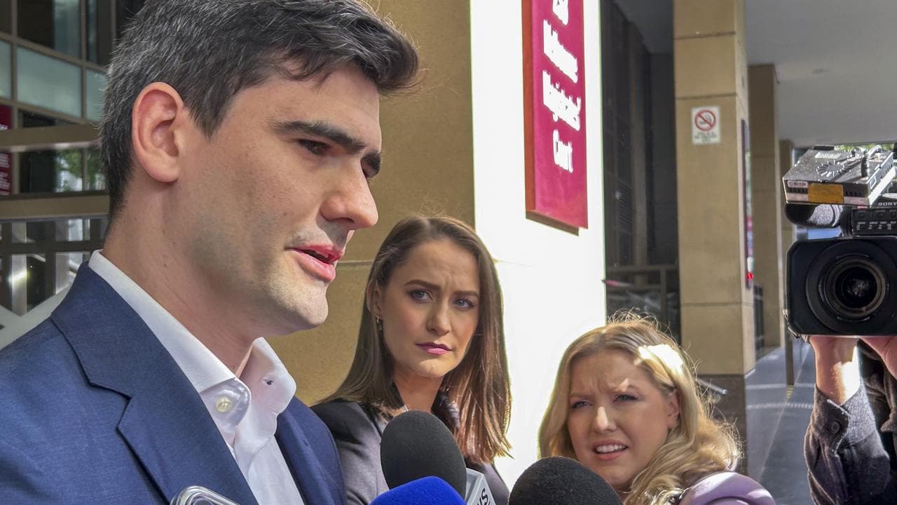 Jacob Hersant outside Melbourne Magistrates Court