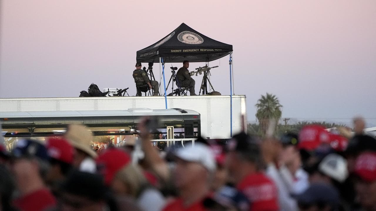 Snipers at Donald Trump's Coachella rally 