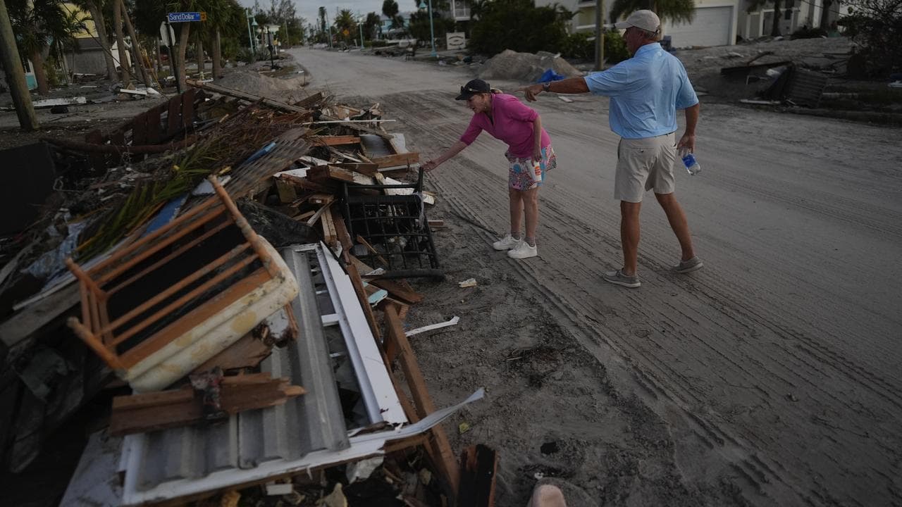 Debris at Englewood, Florida