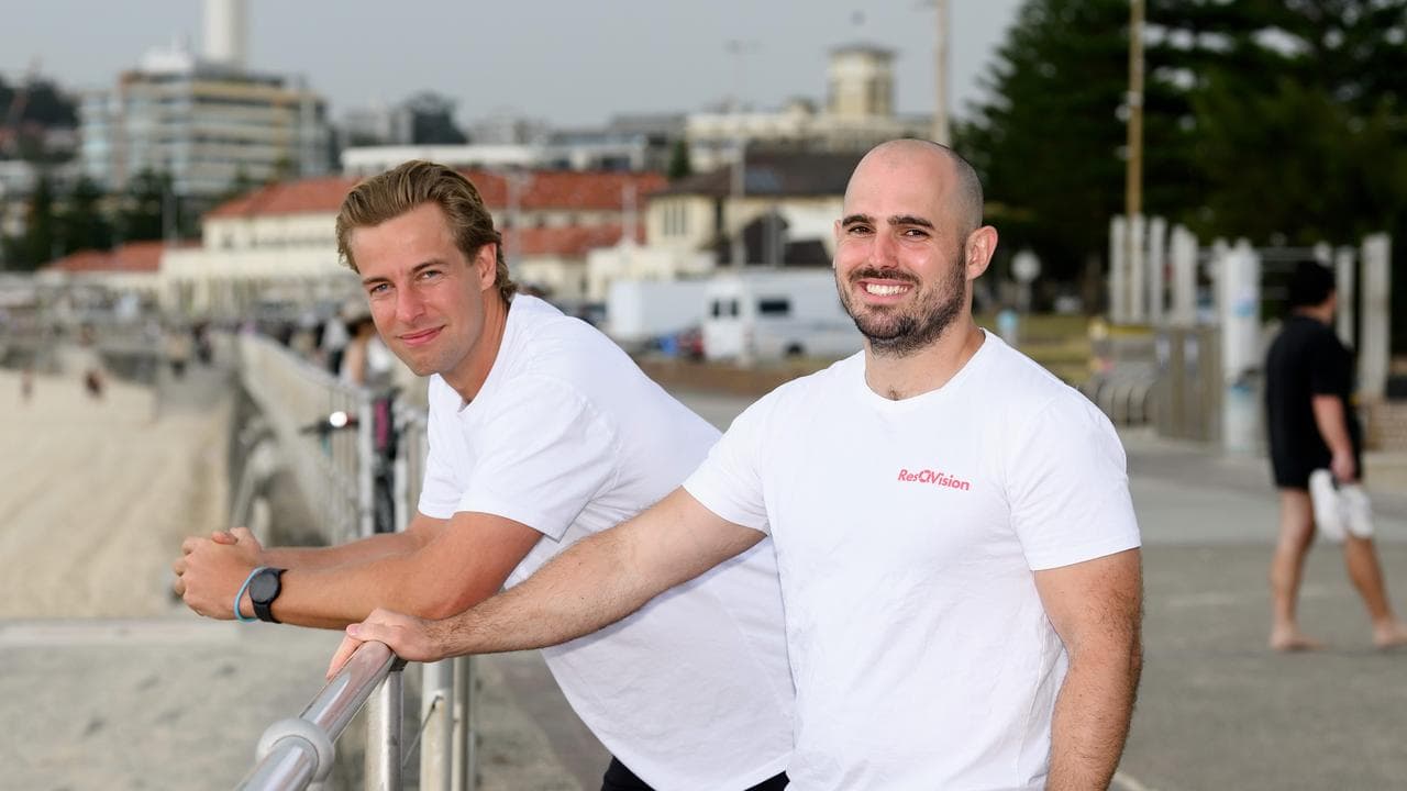 Alex Piatek and Julian Kovacek of Resqvision at Bondi Beach