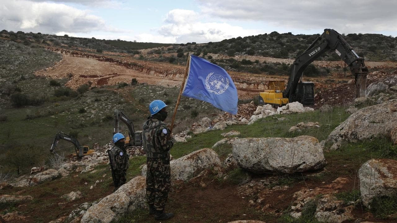 File photo of UNIFIL peacekeepers in Lebanon