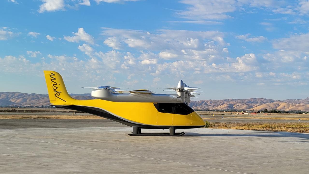 A Wisk Aero autonomous flying taxi