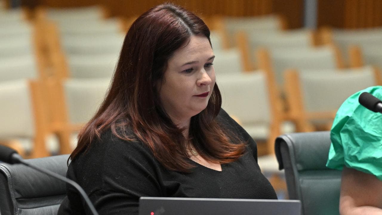 Rachael Burgin at a public hearing into sexual consent laws