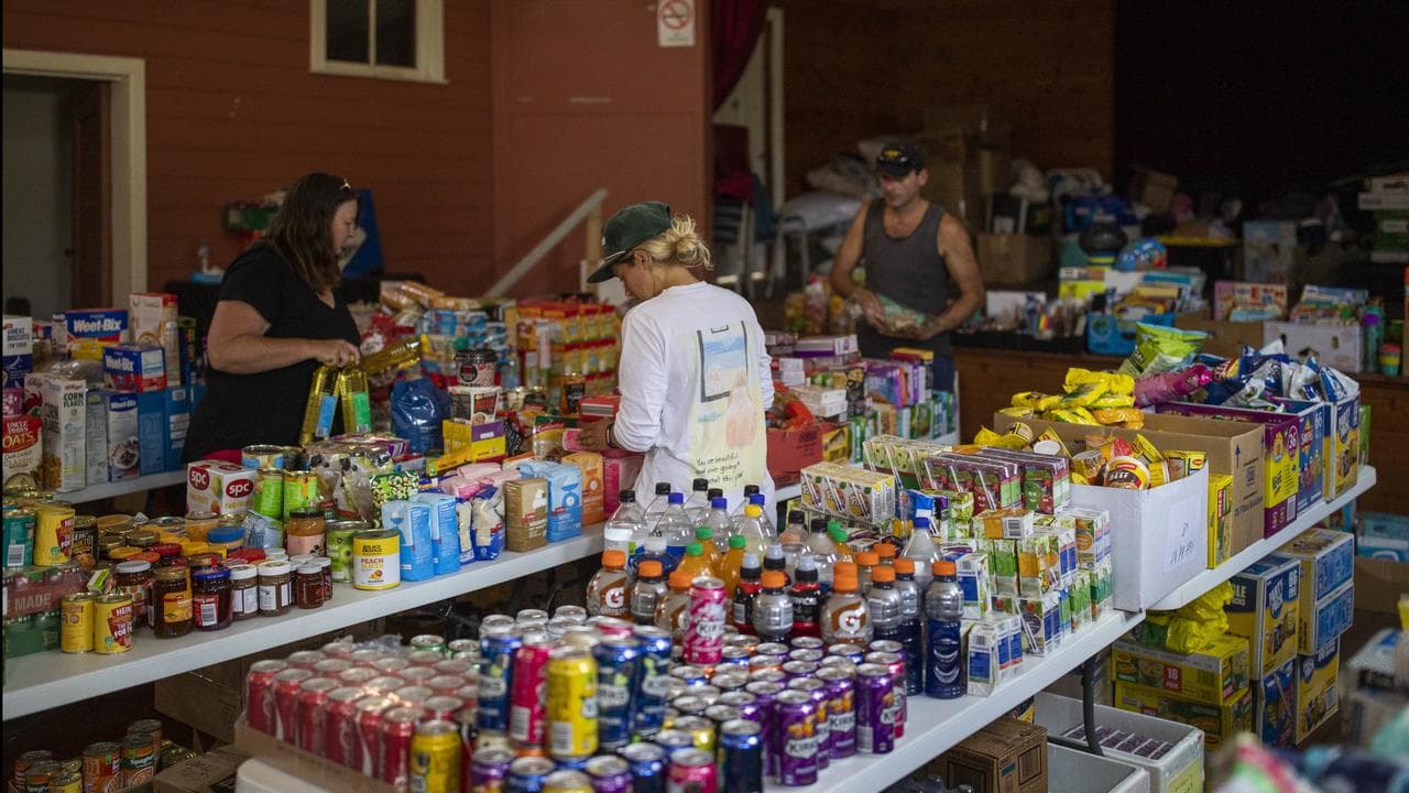 Bushfire recovery centre at community hall