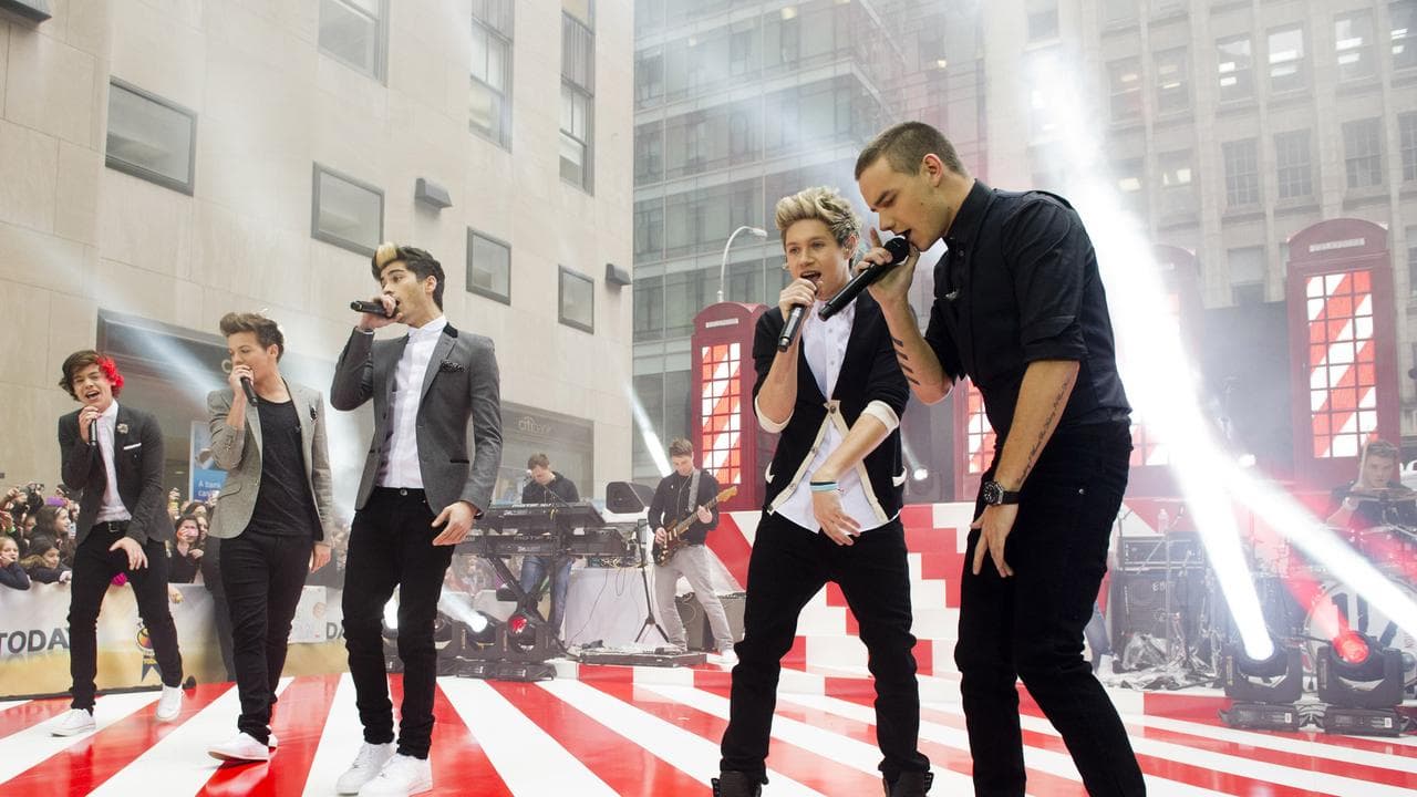 One Direction performs in New York in 2012