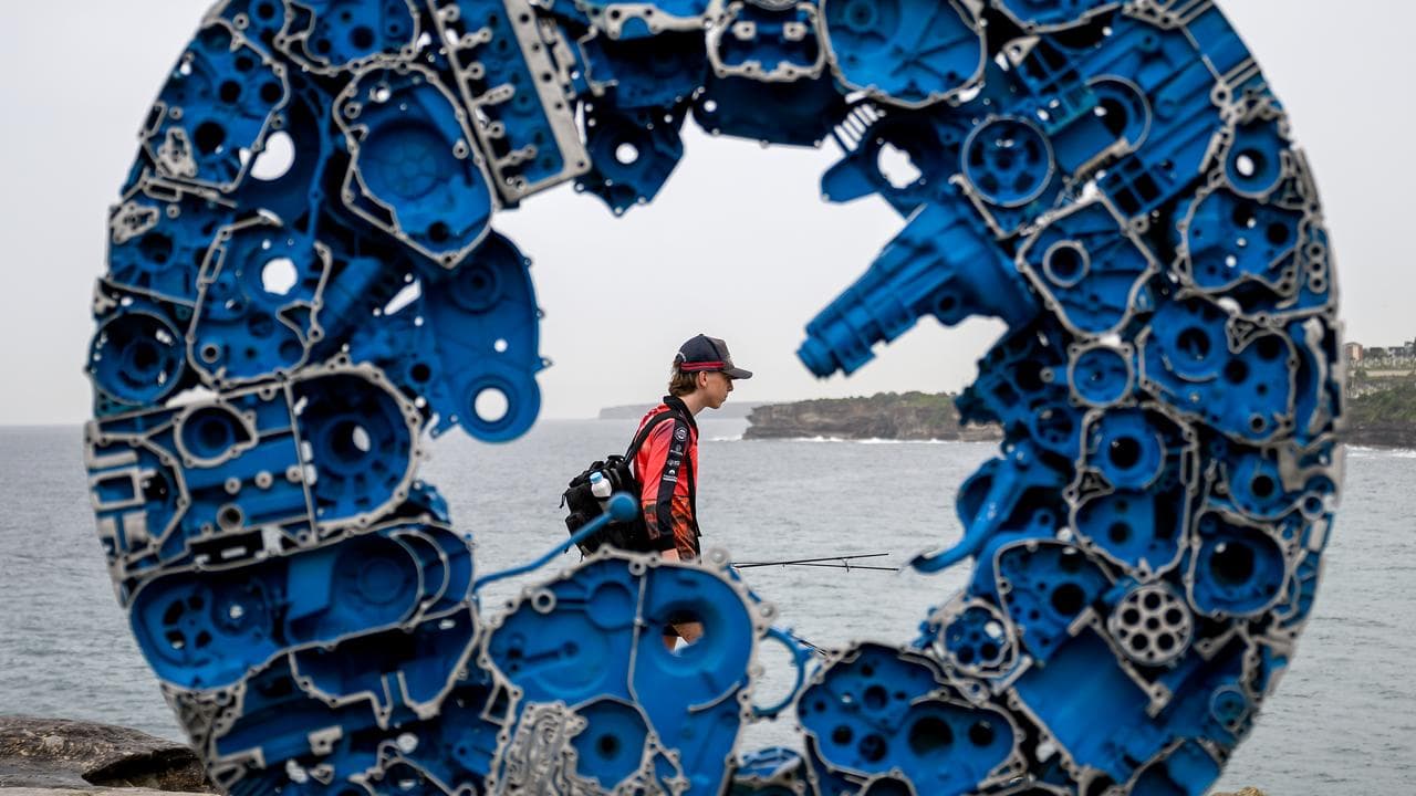 Blue Moon by Ichwan Noor in Sculpture by the Sea in Sydney