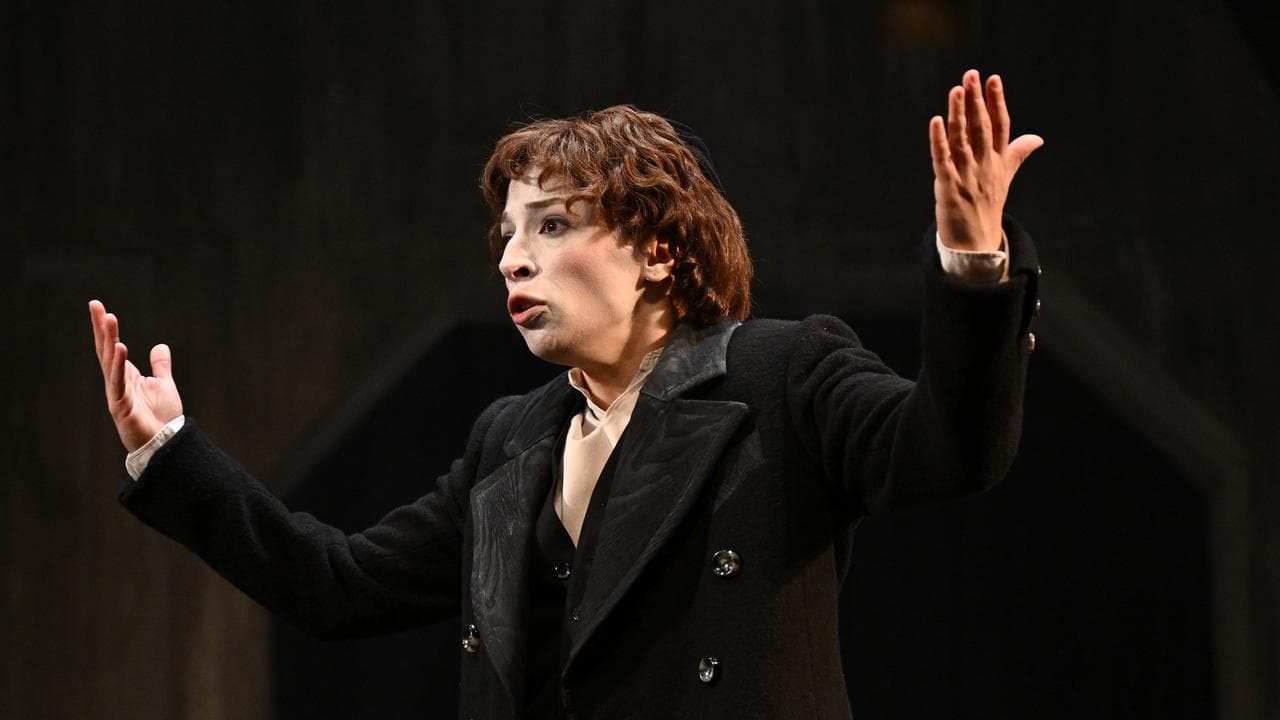 Amy Hack as Yentl during a rehearsal at the Sydney Opera House