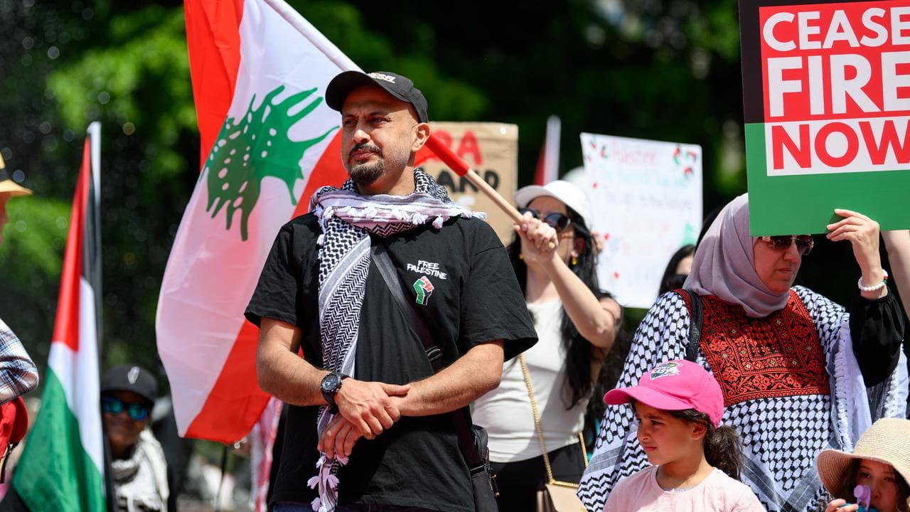 A Pro-Palestine rally in Sydney (file)