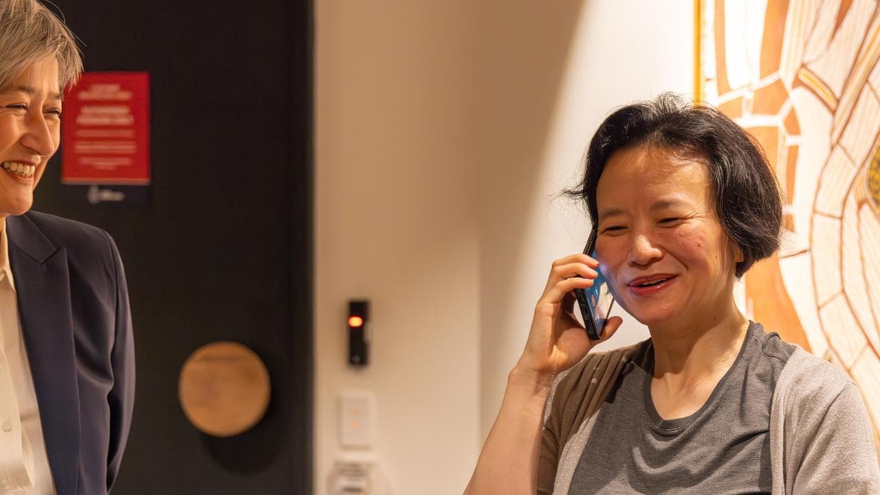 Foreign Minister Penny Wong meets Australian journalist Cheng Lei