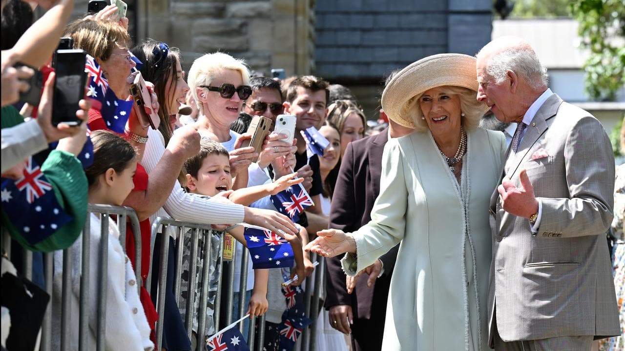 King Charles and Queen Camilla at church service