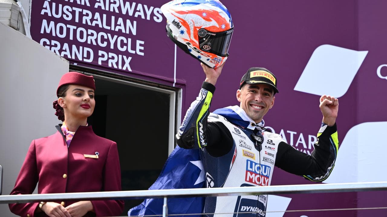 Australia's Senna Agius on the podium.