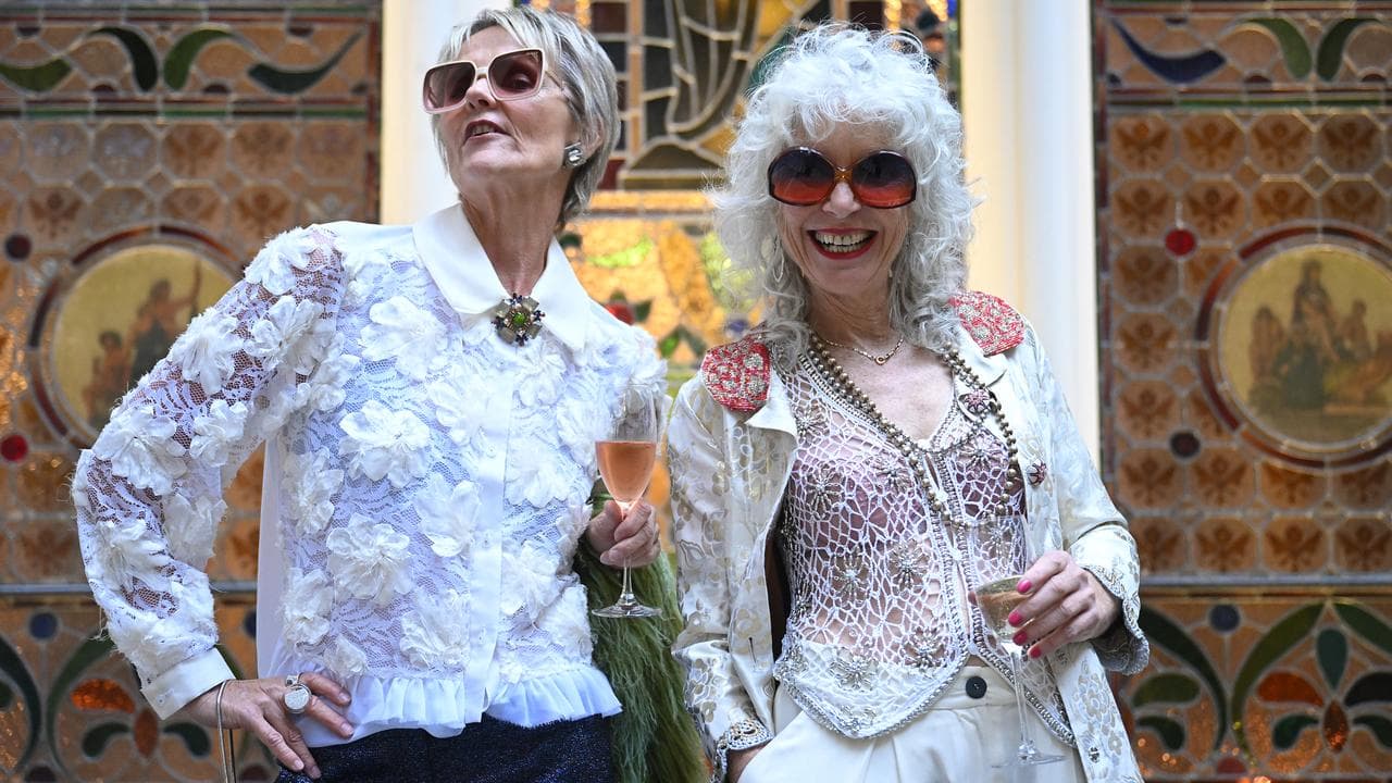 Influencers Carman (left) and Ginger pose for a photograph