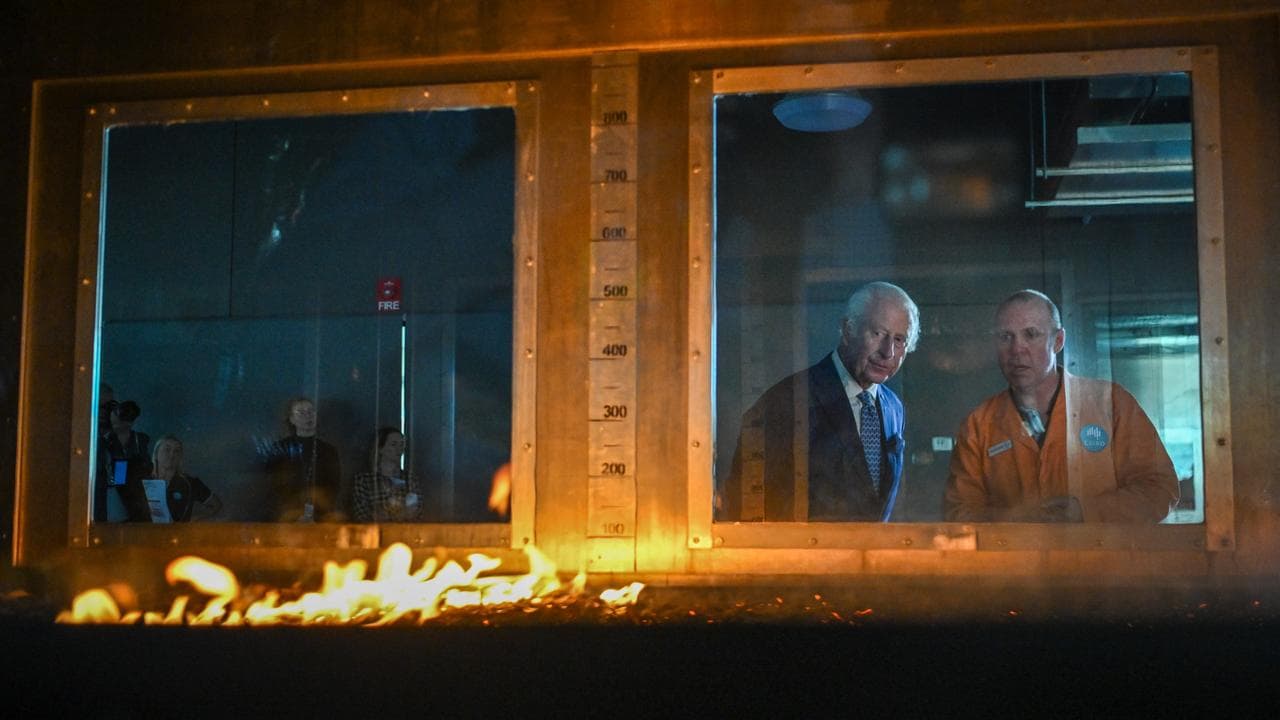 King Charles and scientist Matt Plucinski