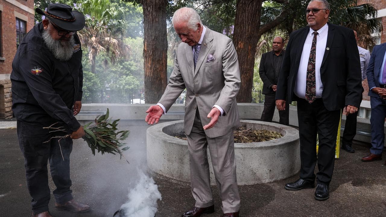 King Charles III participates in a traditional smoking ceremony