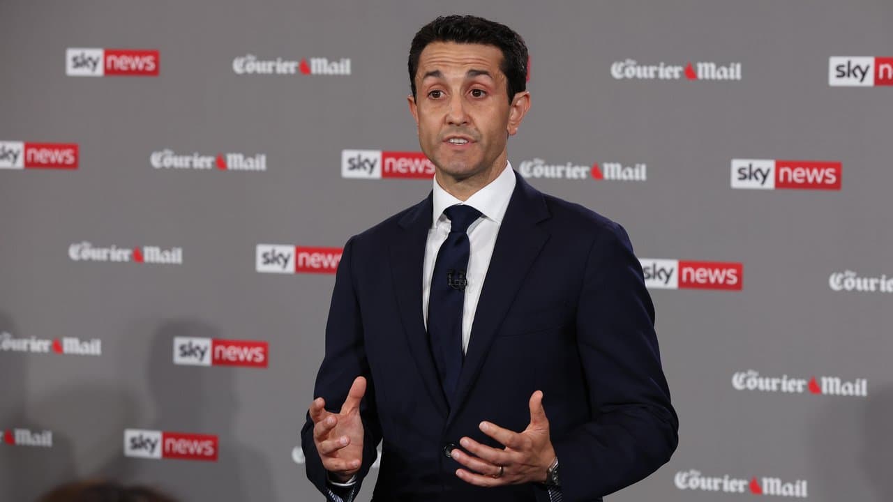 Opposition Leader David Crisafulli during the final leaders debate