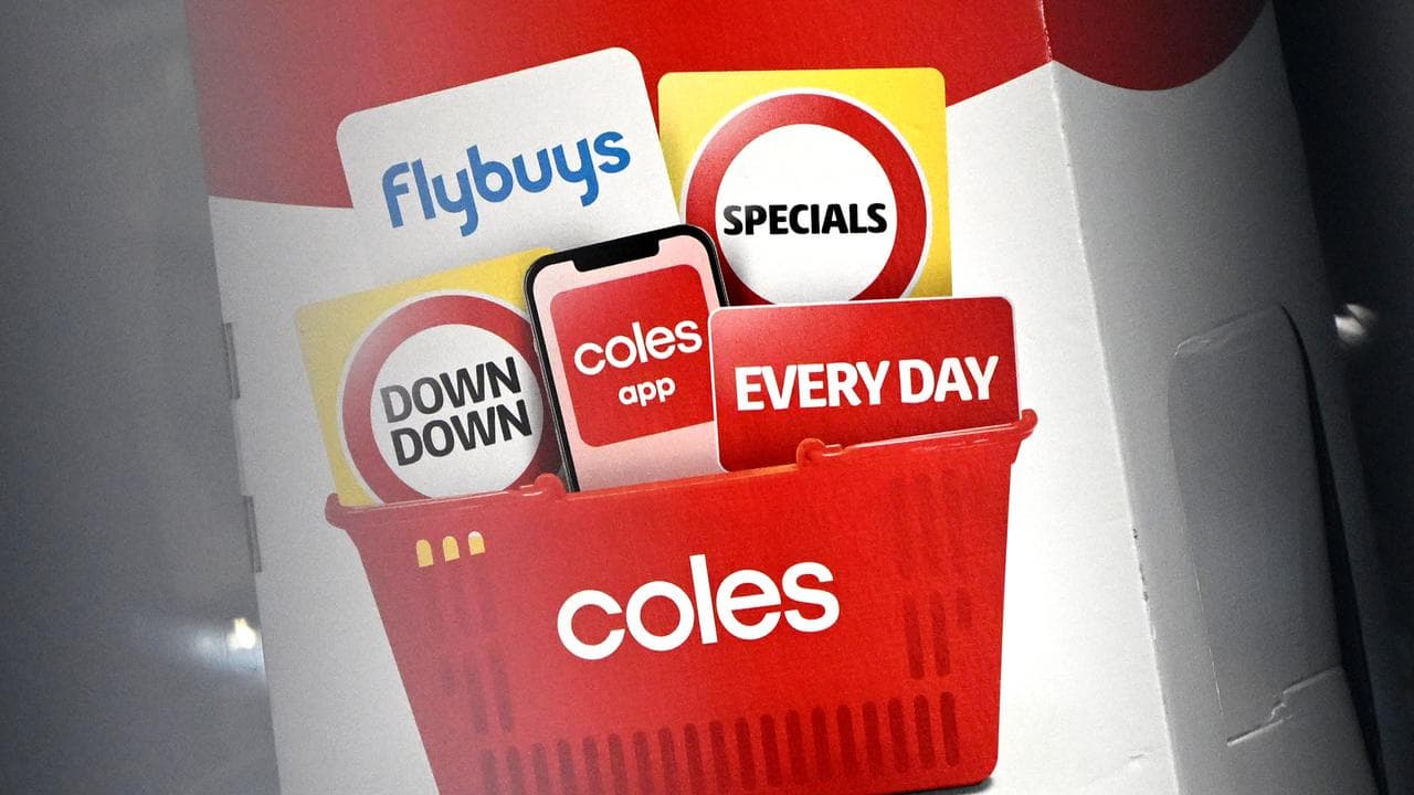 Coles signage at a supermarket in Melbourne (file image)
