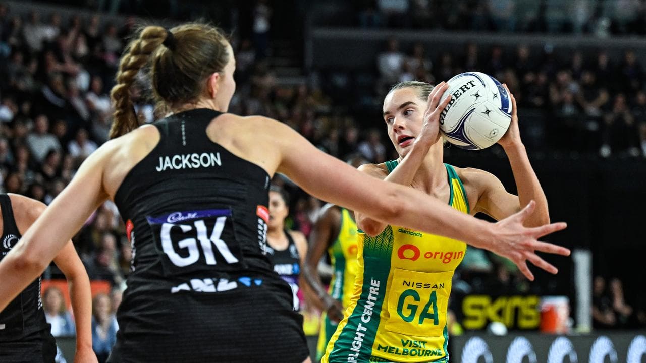 Australia's goal attack Sophie Dwyer.