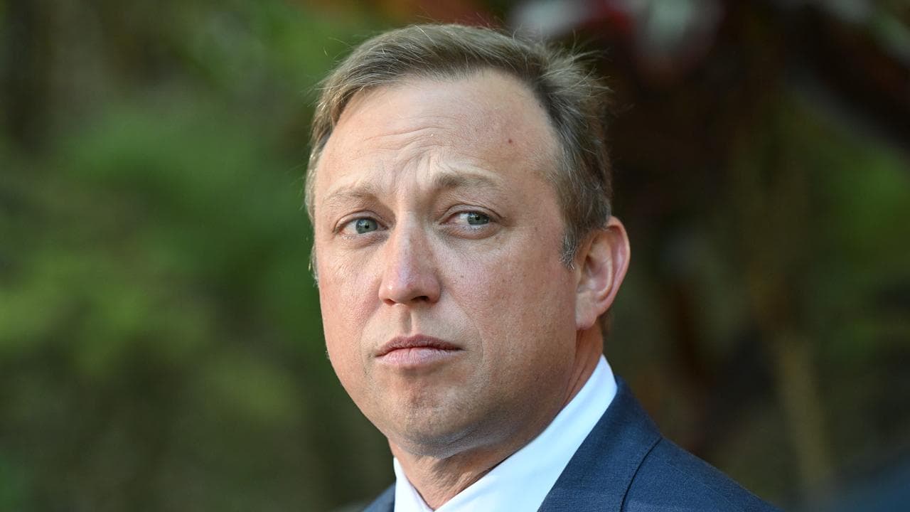 Queensland Premier Steven Miles at a presser on the Sunshine Coast