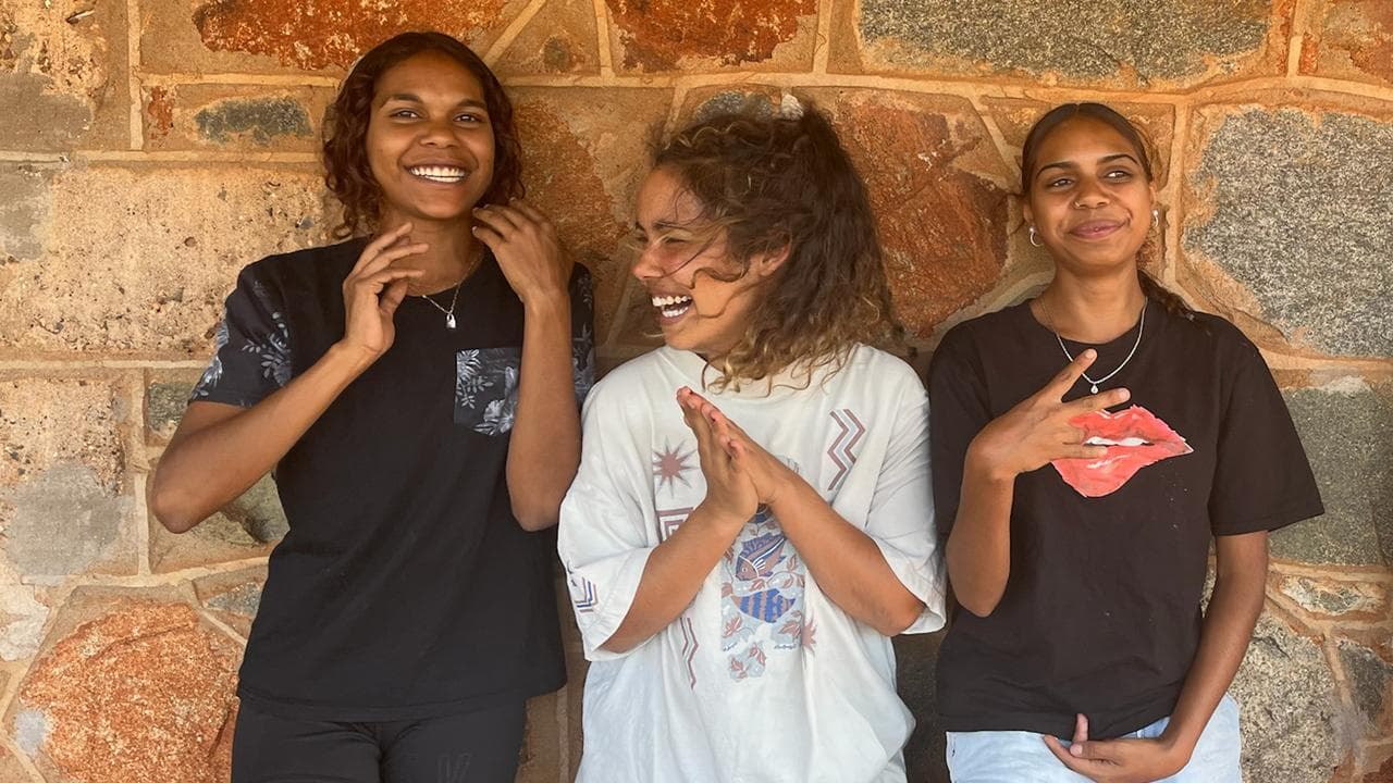 Young women taking part in the Punkaliyarra Project.