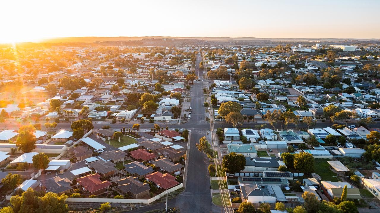 Sunrise over Broken Hill.