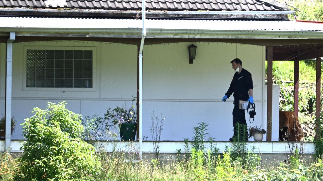 Police conduct a search at a property in Upper Colo, Sydney