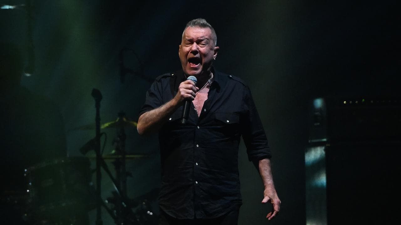 Jimmy Barnes performs with Cold Chisel at Flemington Racecourse