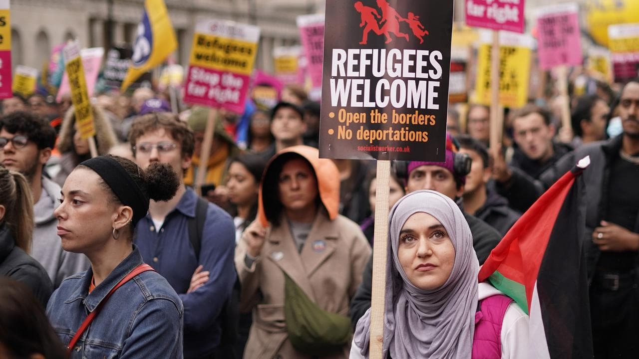 Anti-racism protesters