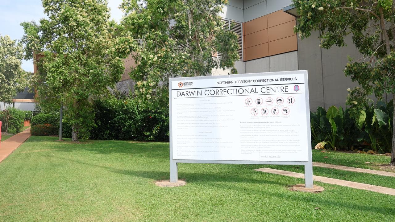 Signage outside Darwin Correctional Centre (file image)