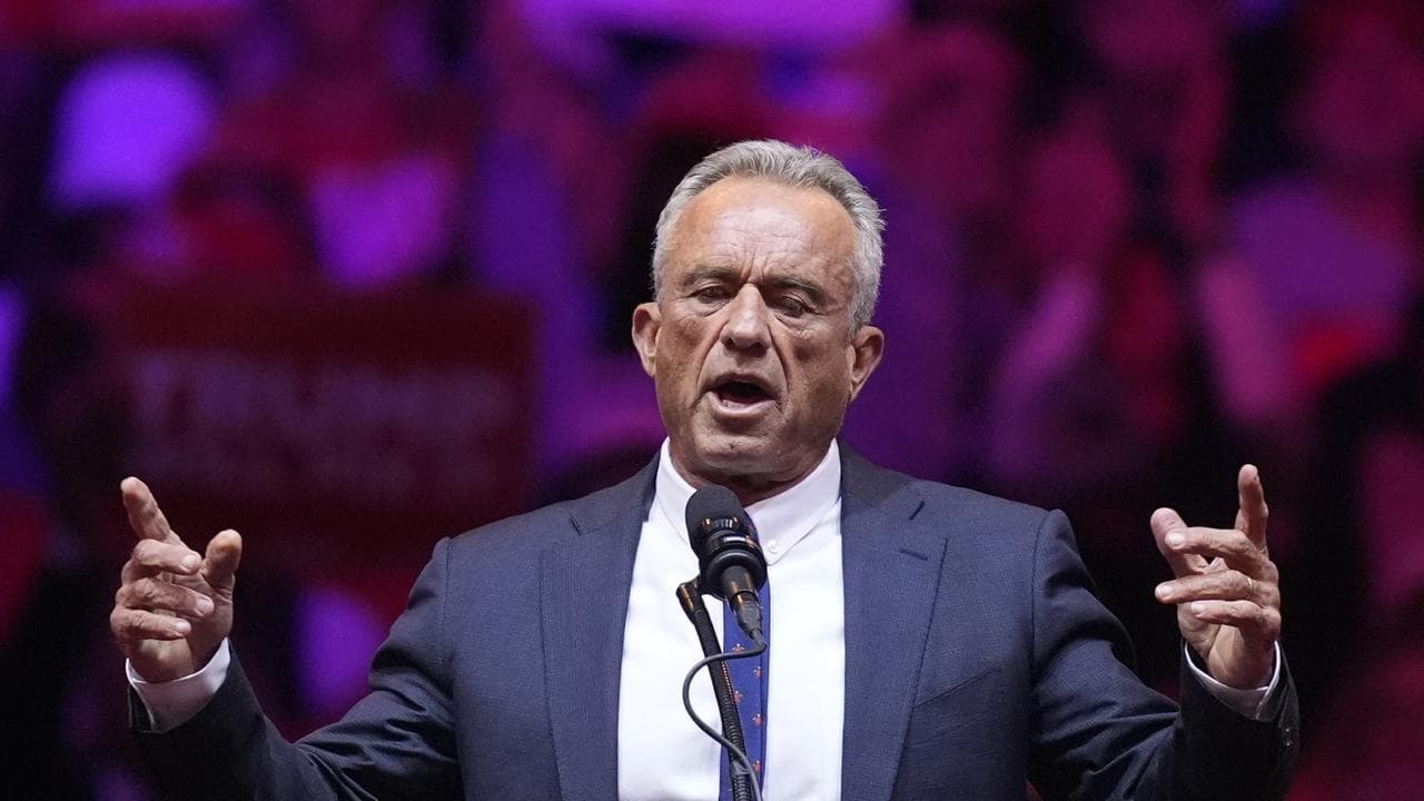 Robert F. Kennedy Jr. at a rally.