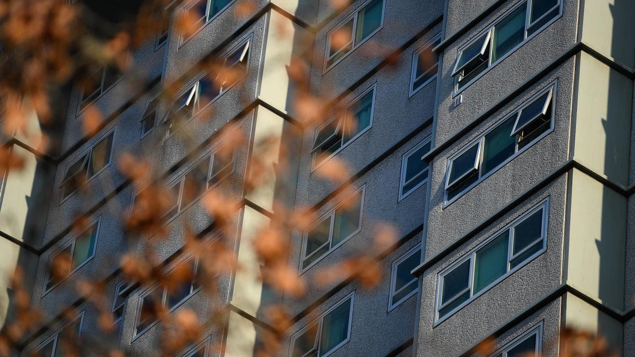 Public housing tower in North Melbourne