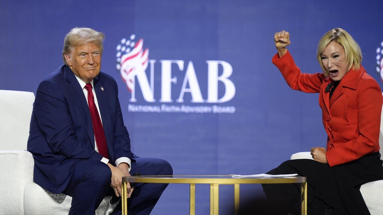 Donald Trump and Pastor Paula White