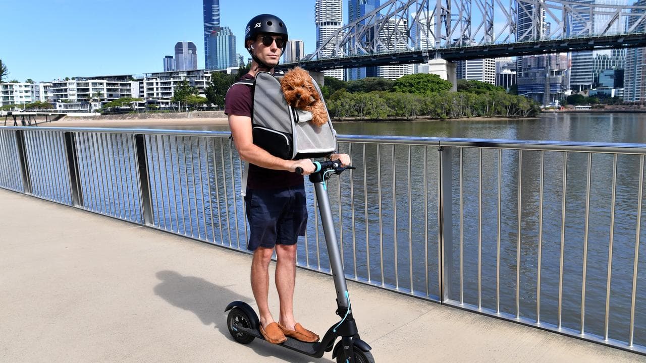 Escooter rider in Brisbane