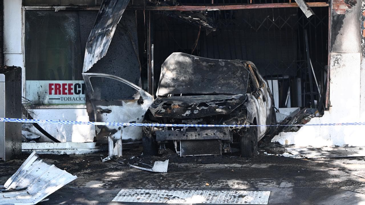 A tobacco shop fire in Melbourne (file image)