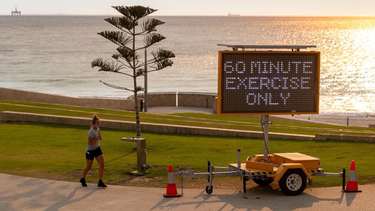 A sign during the pandemic (file image)