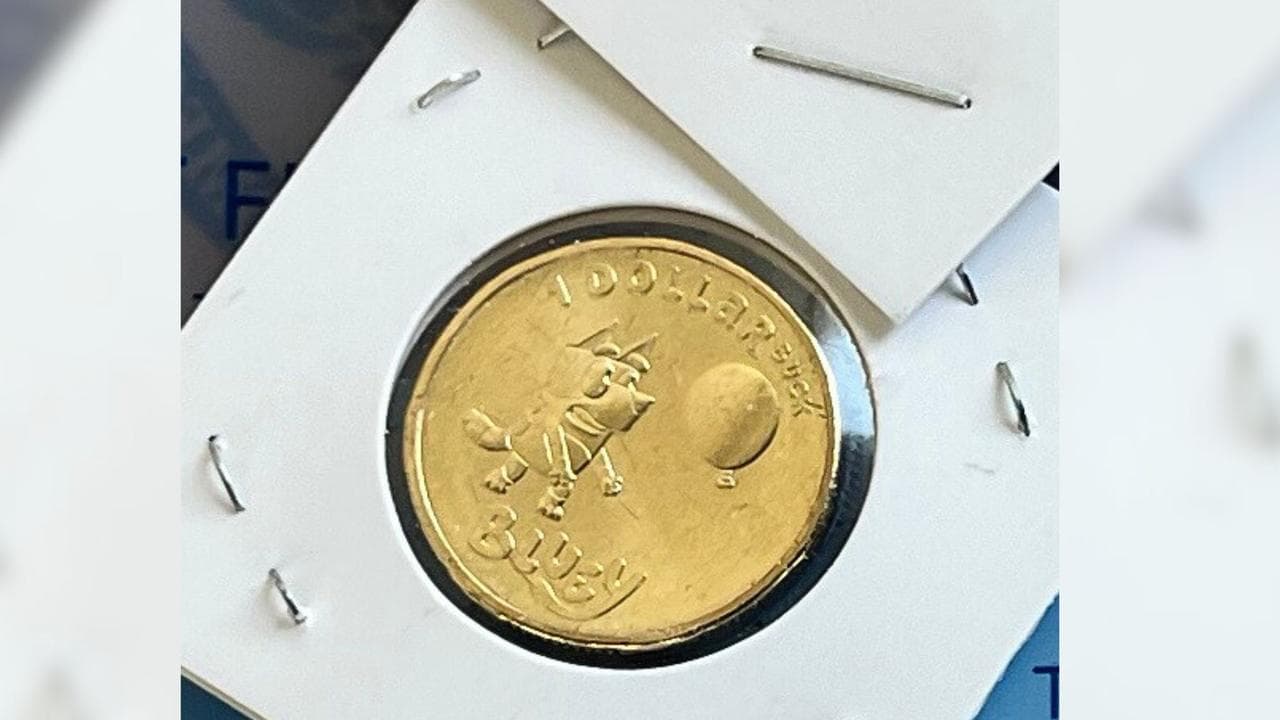 A limited edition Bluey coin (file image)
