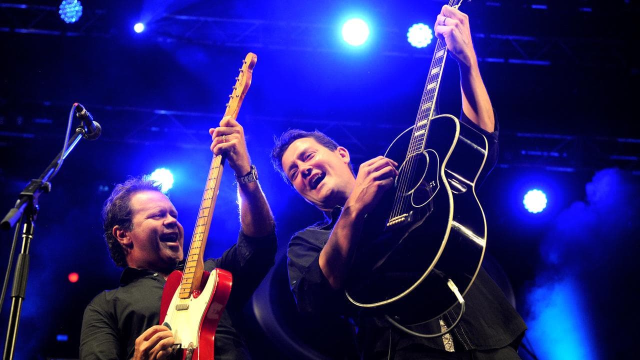 Harvey and Troy Cassar-Daley in 2014