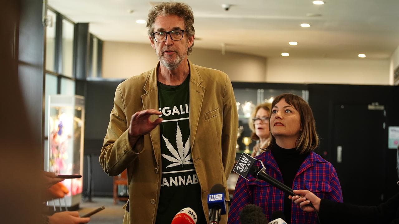 David Ettershank and Rachel Payne from Legalise Cannabis Victoria