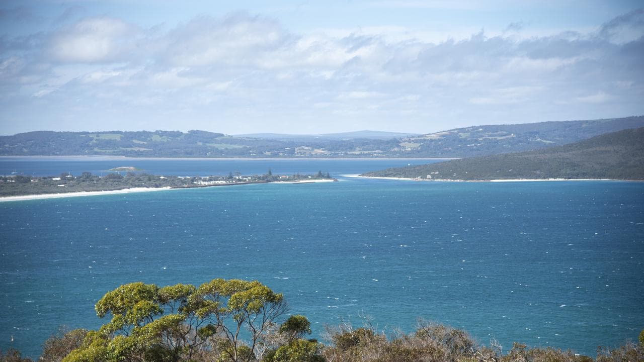View across King George Sound to Oyster Harbour in Albany.