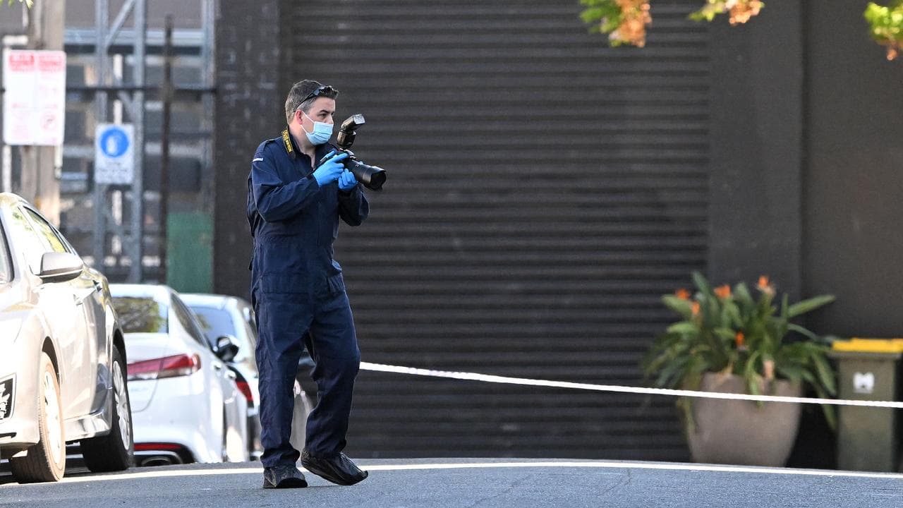 Police at crime scene