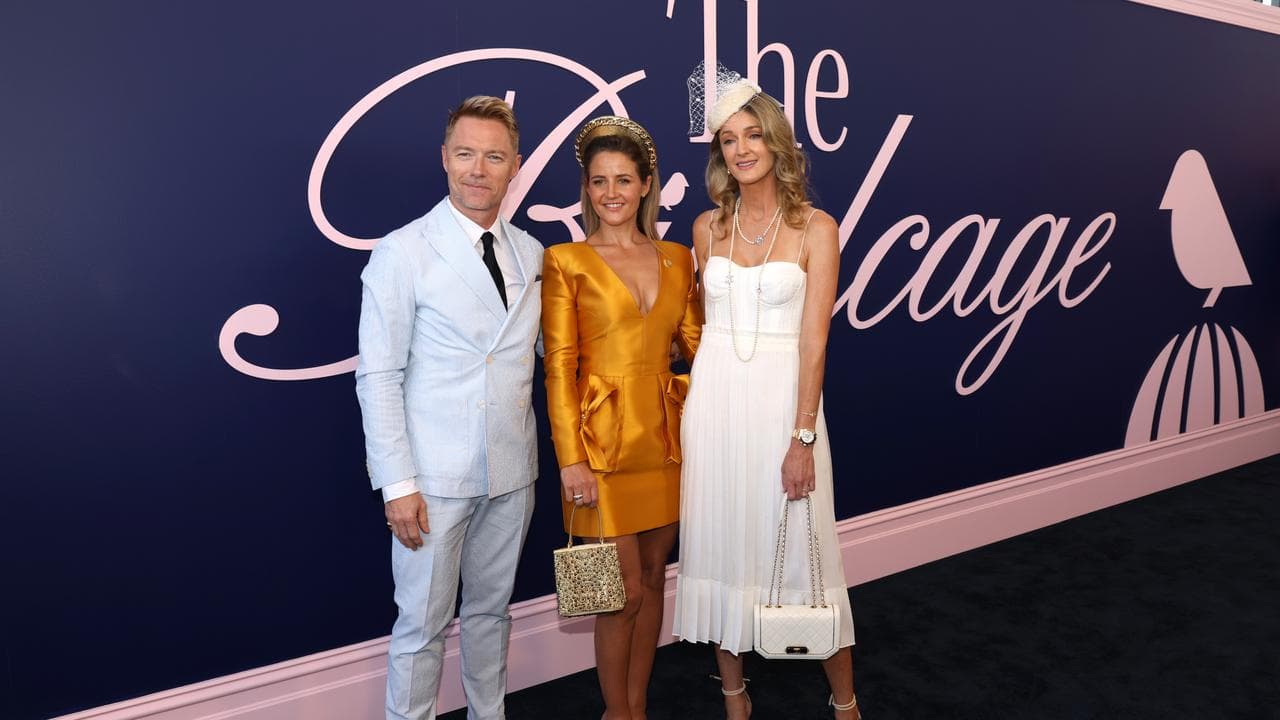 Ronan and Storm Keating with Michelle Payne