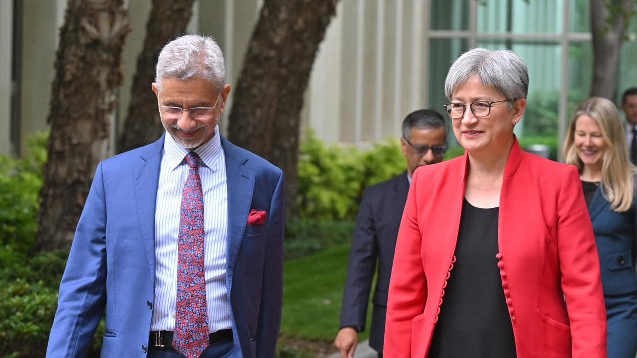 Ministers S. Jaishankar of India and Australia's Penny Wong